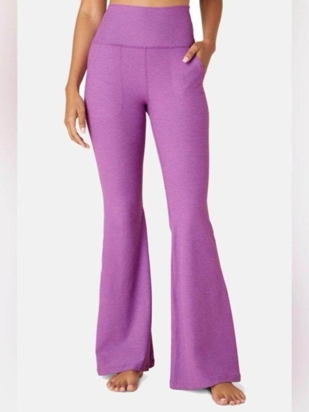 Beyond Yoga High Waist Wide Leg Pants Purple S